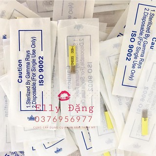 Kim dao điêu khắc xanh dương chuyên dùng phun xăm thẩm mỹ cung cấp Elly Đặng