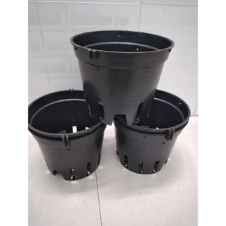 COMBO 5 chậu Nhựa Đen Trồng Lan F23