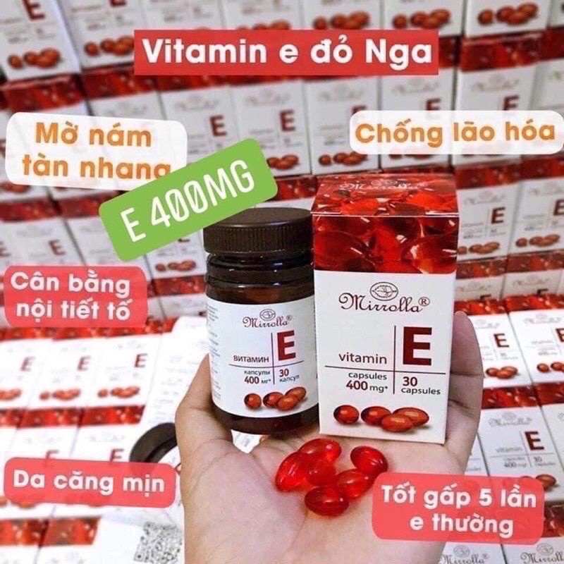 E đỏ Mirrolla 400mg Nga