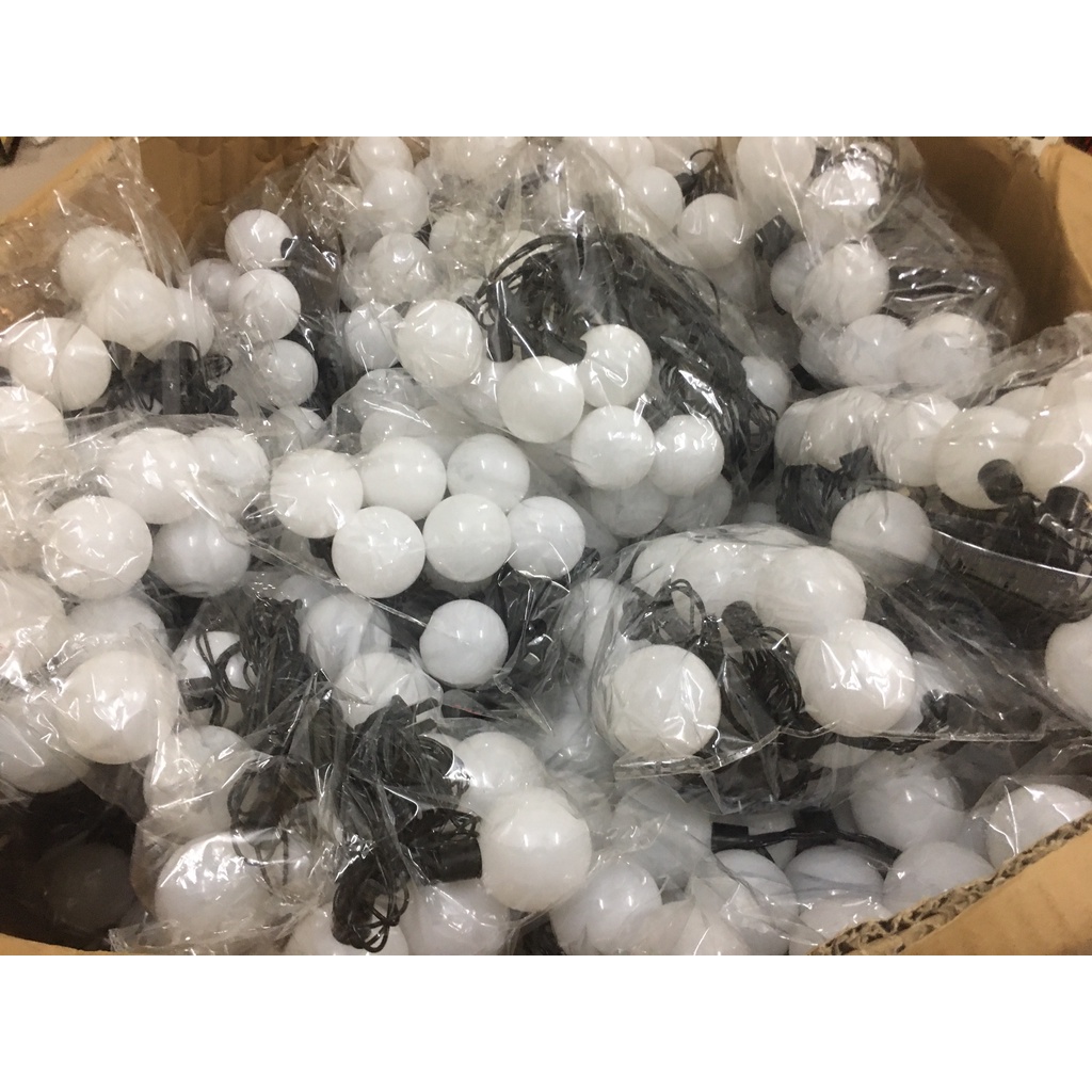 Dây Bóng Đèn Led Trang Trí Sân Vườn, Ngoài Trời, Phòng Ngủ Bóng To 4cm, Đèn Trang Trí