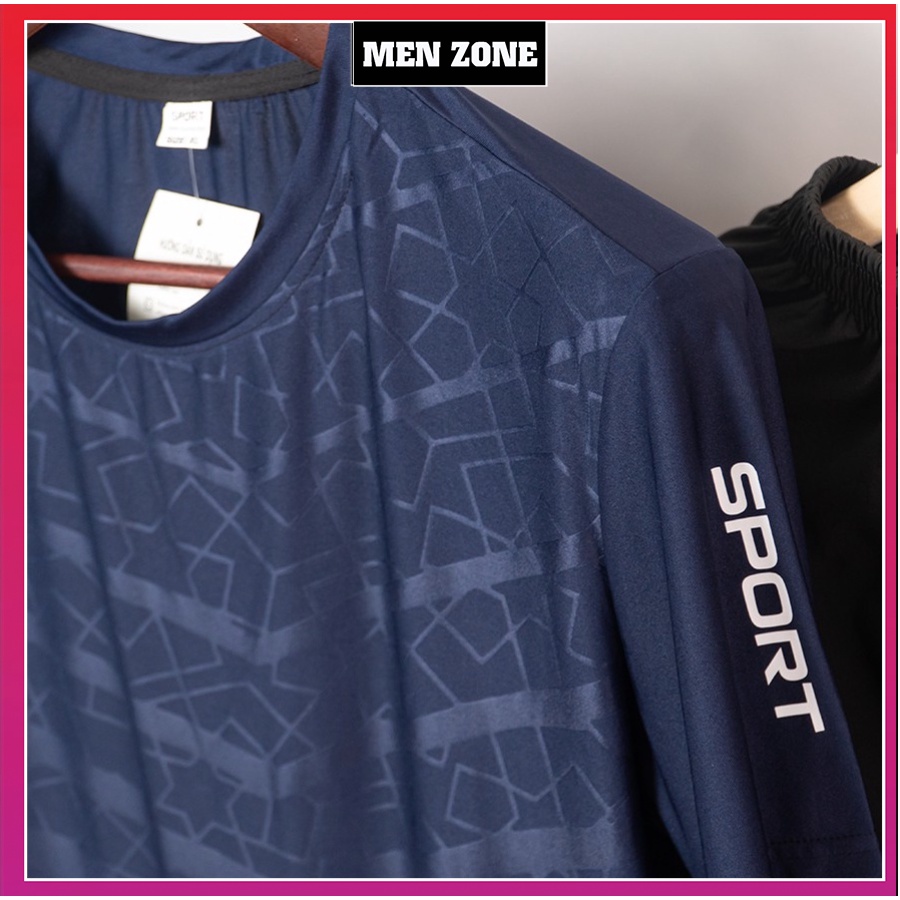 Bộ Thể Thao Nam Chất Thun Lạnh Co Giãn 4 Chiều Dập Vân Cao CấpThoáng Mát Hè [BVS]