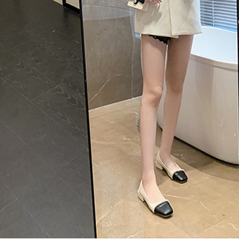 Giày búp bê IELGY mũi vuông phong cách Hàn Quốc thời trang trẻ trung dành cho nữ