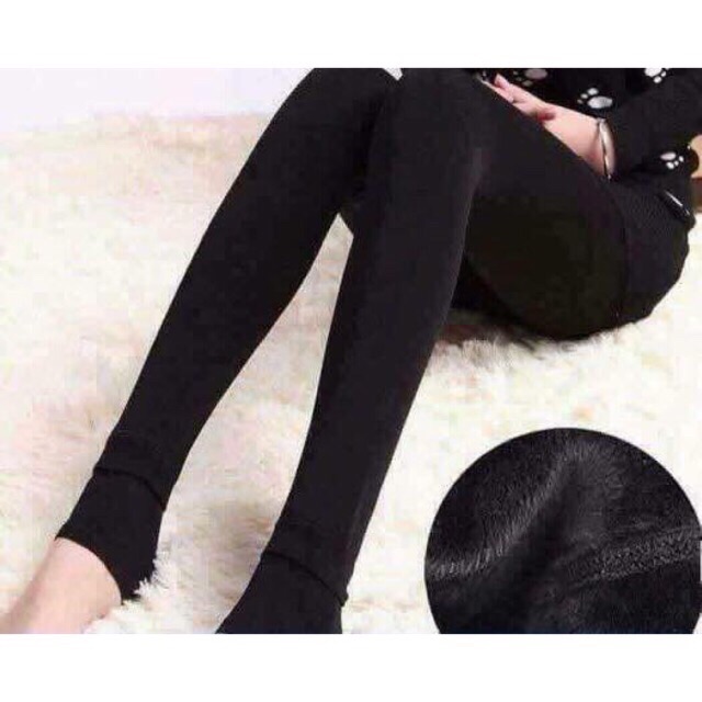 QUẦN LEGGING LÓT LÔNG SIÊU ẤM Vỏ Tím