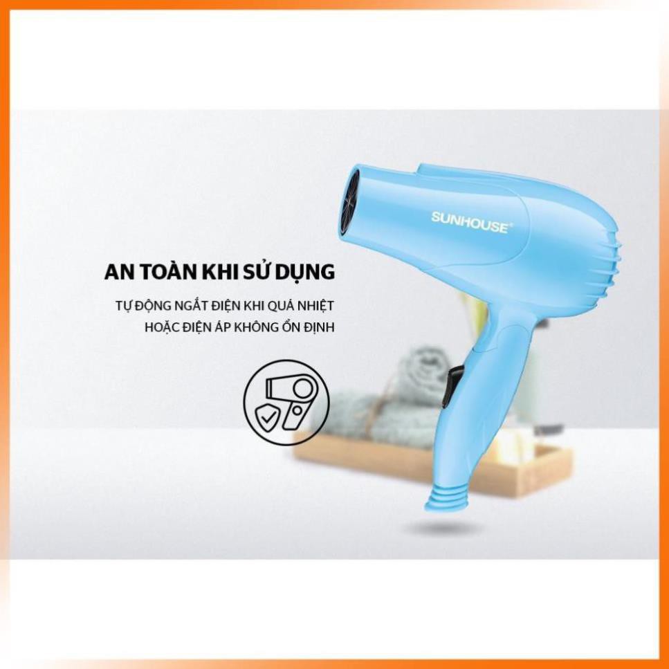 mlcigroceries.86Máy sấy tóc Sunhouse SHD2305, máy công suất 650w, chế độ gió mạnh mẽ, tự động ngắt khi quá tải.