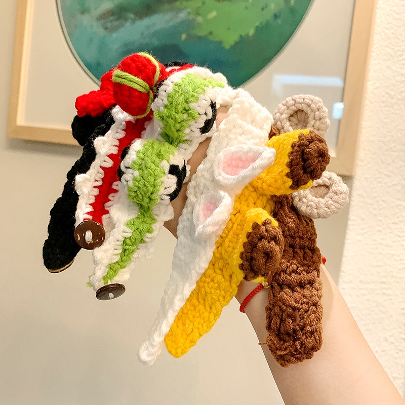 Vòng Đeo Tay Bằng Sợi Dệt Đính Nơ Dễ Thương Xinh Xắn nhẫn thỏ