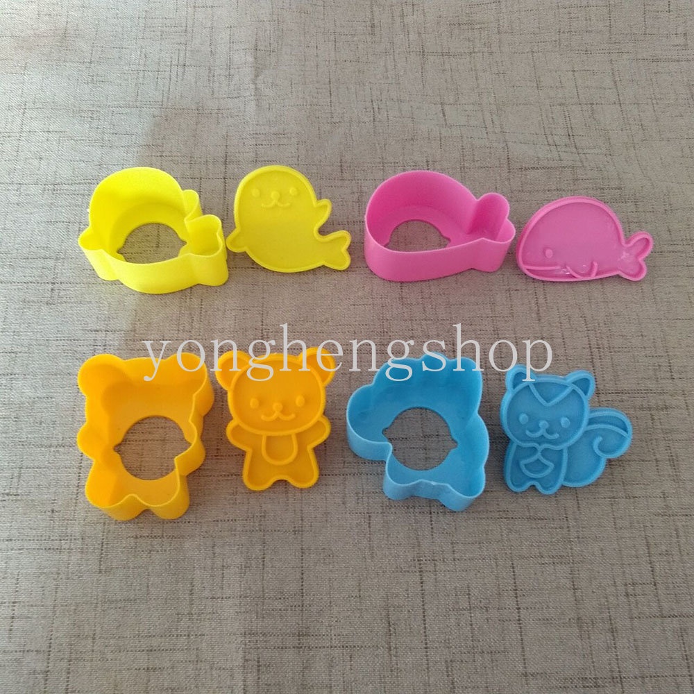Set 4 Khuôn Cắt Bánh Quy Tạo Hình Động Vật Dễ Thương