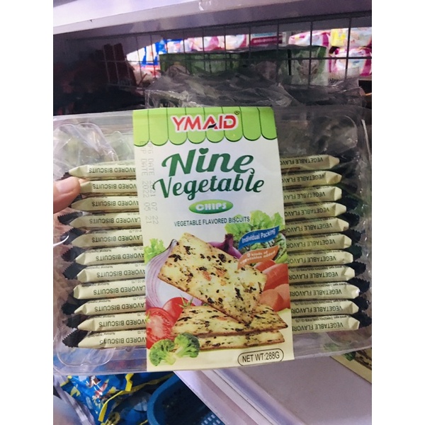 Bánh quy giòn rau củ YMAID Nine Vegetable 288gr