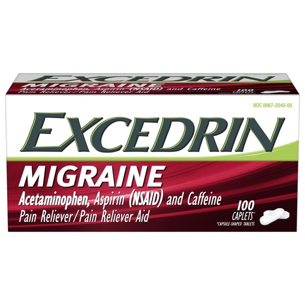 [DATE 01/2024] EXCEDRIN MIGRAINE CAPLETS SET LẺ 30 VIÊN