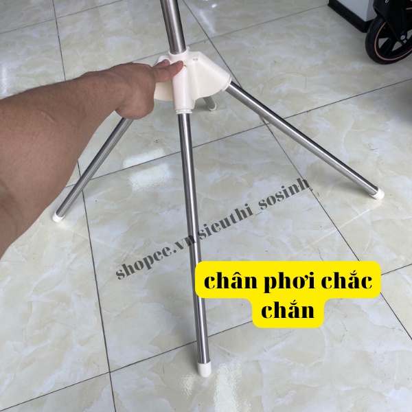 Giàn Phơi Đứng Inox Quần áo, Phụ Kiện Cho Bé (Nhập Khẩu)