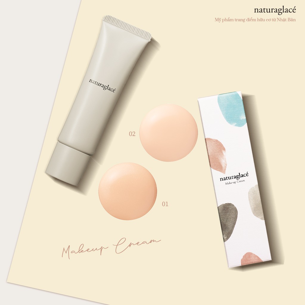 Kem nền dưỡng da đa năng hữu cơ naturaglacé make up cream size mini | BigBuy360 - bigbuy360.vn