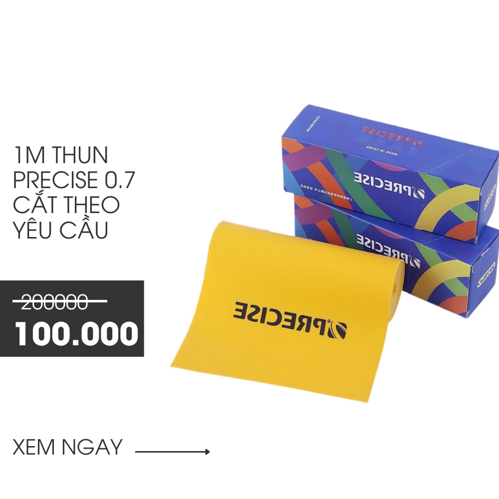 COMBO 20 BỘ THUN PRECISE 0.7 CẮT SẴN - TẶNG KÈM 10 DA 3 LỖ VÀ 2M DÂY CỘT