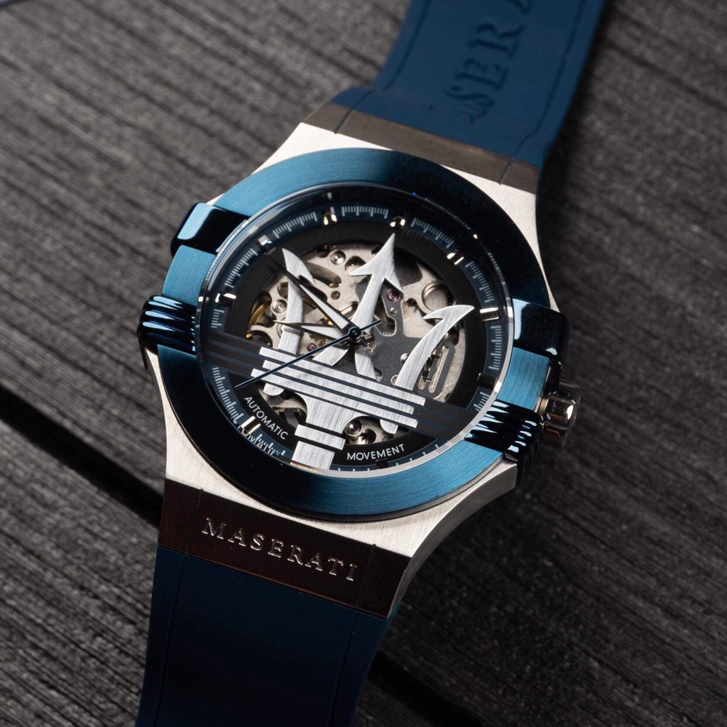 ĐỒNG HỒ NAM MASERATI POTENZA AUTOMATIC BLUE/SILVER WATCH