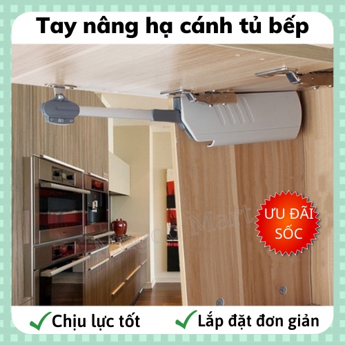 Tay nâng hạ cánh tủ bếp, tay nâng hạ thủy lực cánh tủ bếp cao cấp