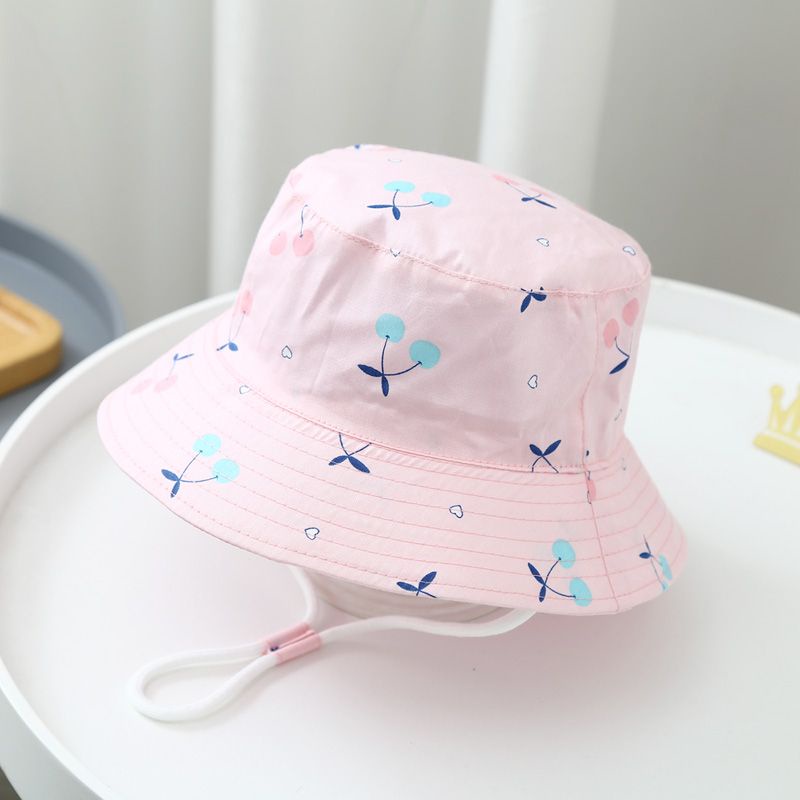 Mũ nón bubket vành vải cotton họa tiết đáng yêu, chất cotton và sợi dệt thoáng mát bé gái 2 đến 4 tuổi.