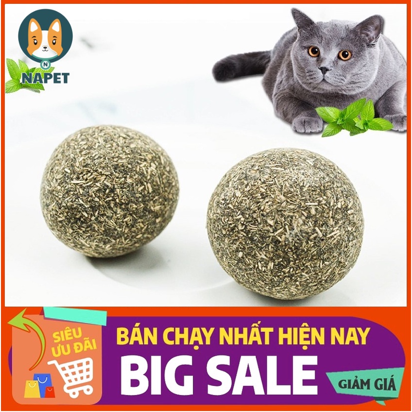 Bóng canip bạc hà mèo giúp mèo thư giãn chứa rất nhiều vitamin và khoáng chất, cân bằng dinh dưỡng cho mèo
