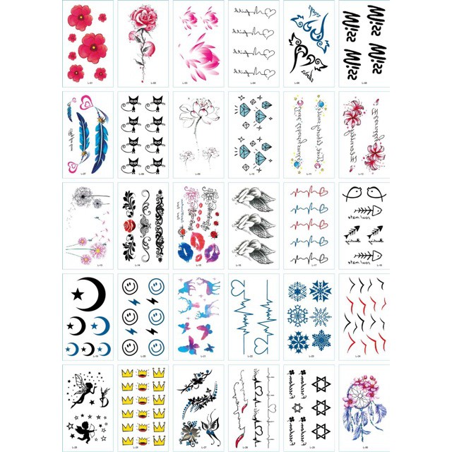 Tấm dán xăm tatoo độc đáo