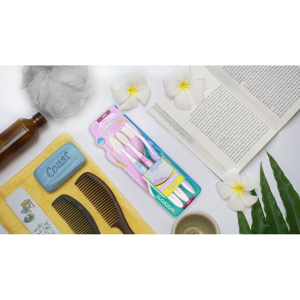 Bàn Chải Đánh Răng Watsons Soft Toothbrush Mềm 3 Cái