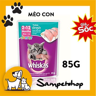 Pate Whiskas cho mèo con 85g vị cá ngừ