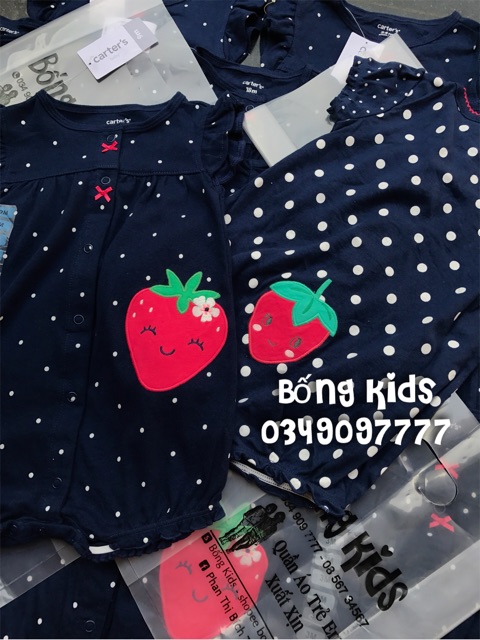 Body Đùi Bé Gái Dâu Tây Navy