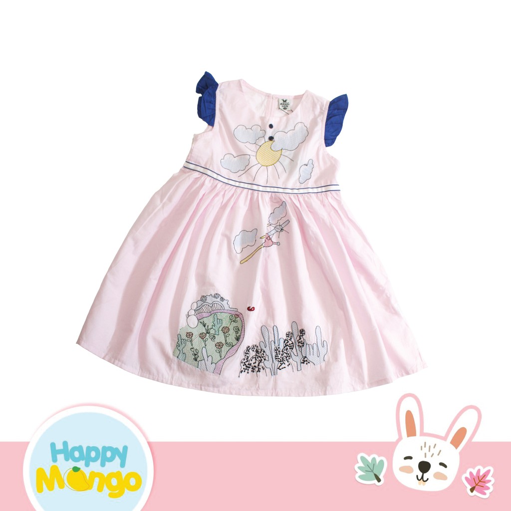 Váy thêu họa tiết sát nách 16-18 kg