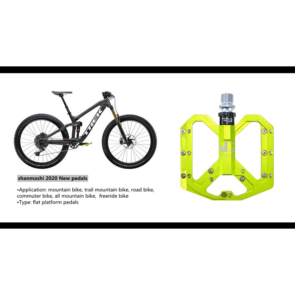 Bàn Đạp Xe Đạp Leo Núi Bằng Nhôm Siêu Nhẹ Có 3 Vòng Bi shanmashi mtb