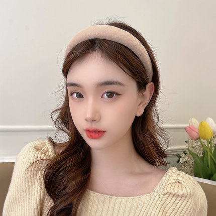 Băng đô rửa mặt vành rộng phong cách Hàn Quốc thời trang thu đông cho nữ