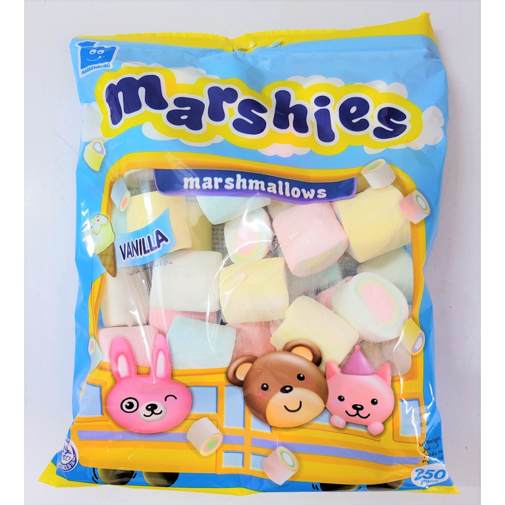 [Gói 250g - XANH] KẸO XỐP HƯƠNG VANI [Philippines] MARSHIES Vanilla Marshmallows (halal)