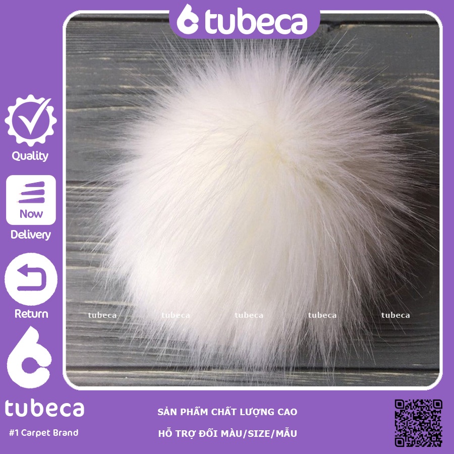 Pom pom trang trí | Tấm vải lông làm hạt pom pom như cục bông đeo móc khoá, ví, cặp, balo, điện thoại, quần áo