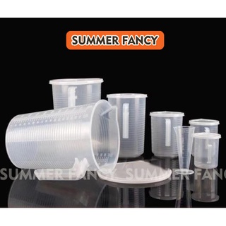 Ca đong 100ml, 300ml, 500ml, 1L, 2L, ly có chia vạch có nắp đậy, côc định lượng