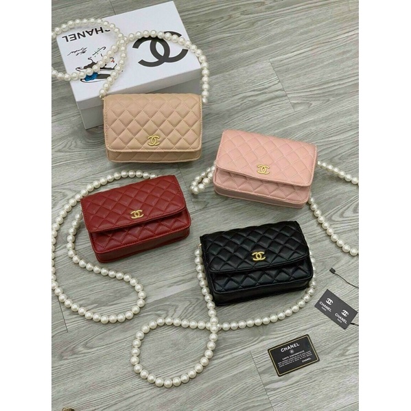Túi xách chanel katun quai ngọc. ảnh thật