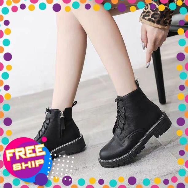 [ORDER BIGSIZE] Boots da cổ ngắn buộc dây full size 35-42 kèm ảnh thật - MT340 HG2703