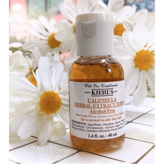 NƯỚC HOA HỒNG/ Toner Hoa Cúc Kiehl's Calendula Herbal Alcohol Free mini 40ml | BigBuy360 - bigbuy360.vn