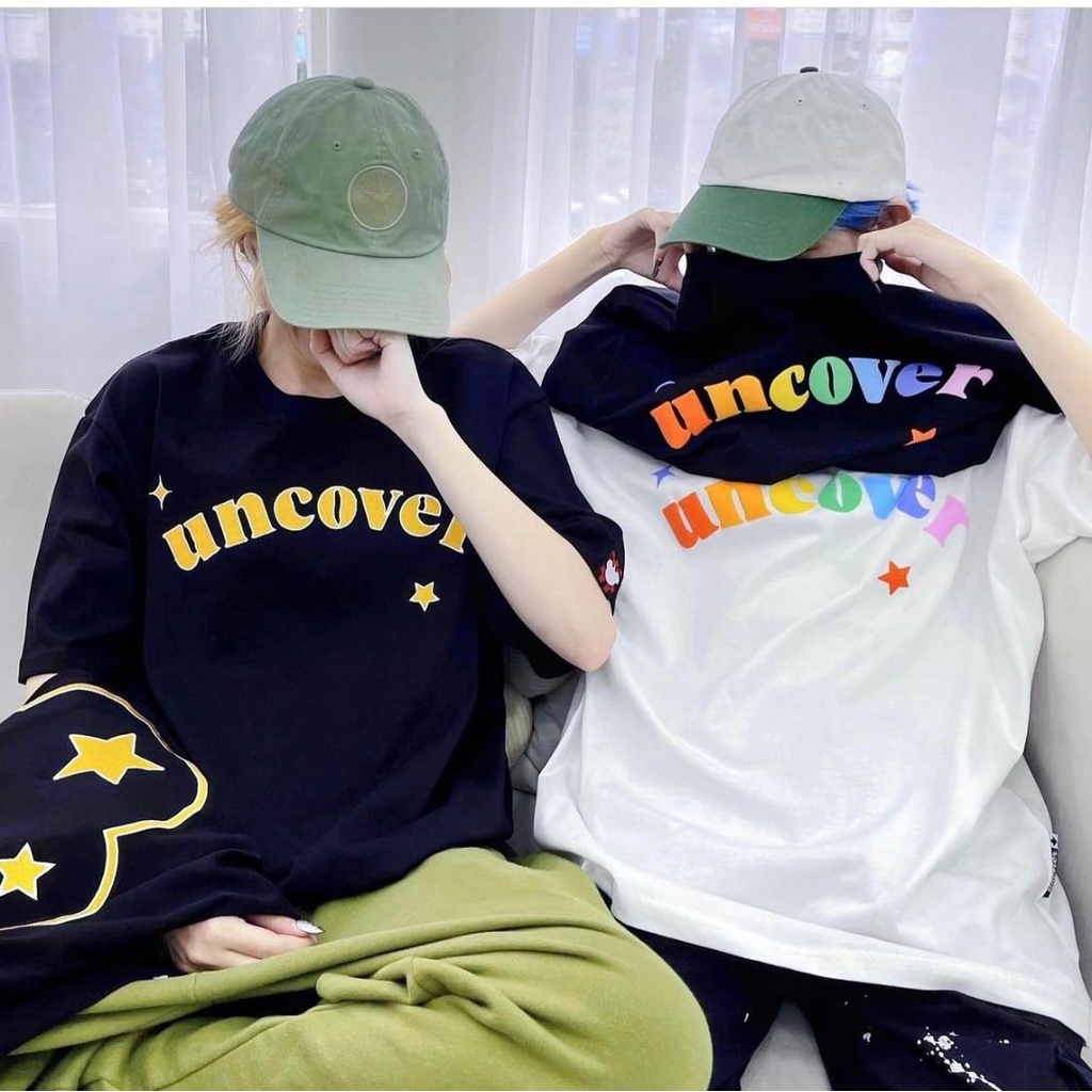 Áo thun uncover sici tee V3 áo thun tay lỡ nam nữ UNCOVER full tag nam nữ Kun shop