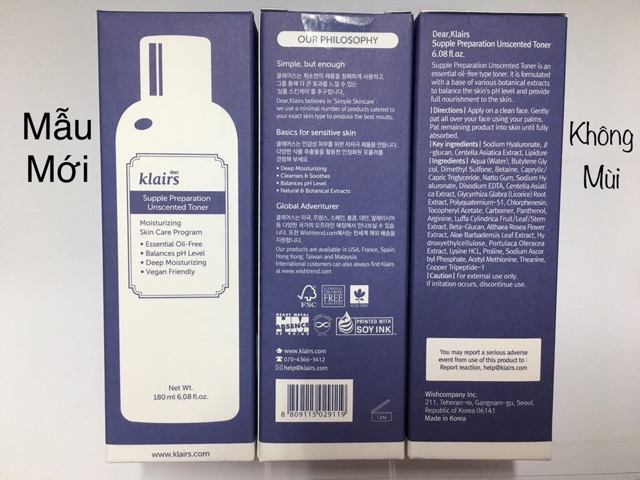 Nước Hoa Hồng Klairs Supple Preparation Toner 180ml Mẫu Mới Nhập Khẩu | BigBuy360 - bigbuy360.vn