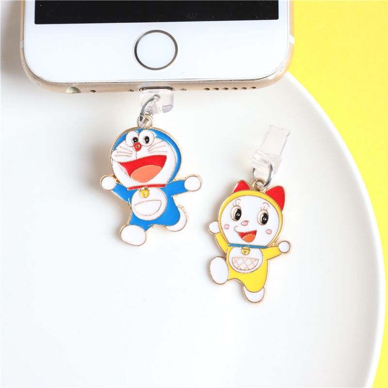 Nút Bịt Cổng Sạc Điện Thoại Chống Bụi Hình Doraemon Thông Dụng Cho Điện Thoại Di Động