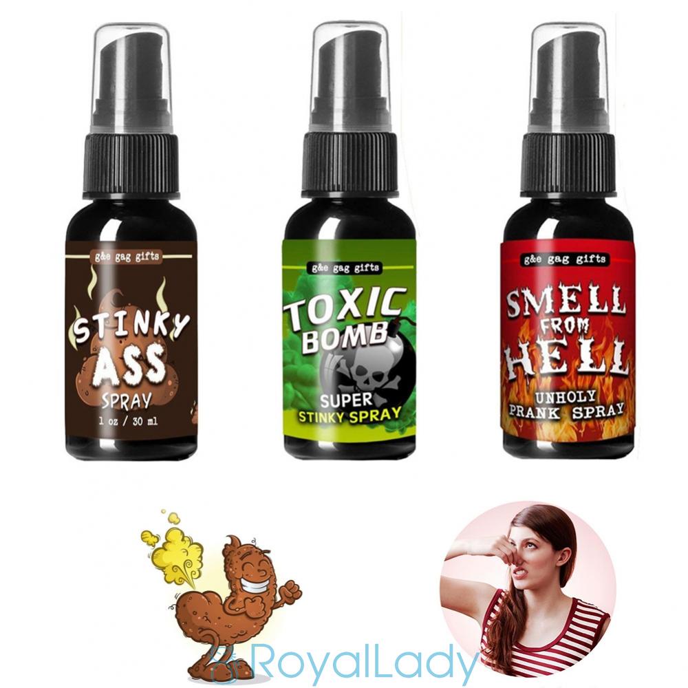 #ROYALLADY#30ML Novelties Liquid Fart Gag Prank Joke Spray,Can Stink Bomb Smelly Stinky Gas