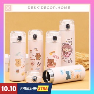 Bình nước cute, bình nước giữ nhiệt, bình nước cho bé đi học 500ml cực tiện lợi
