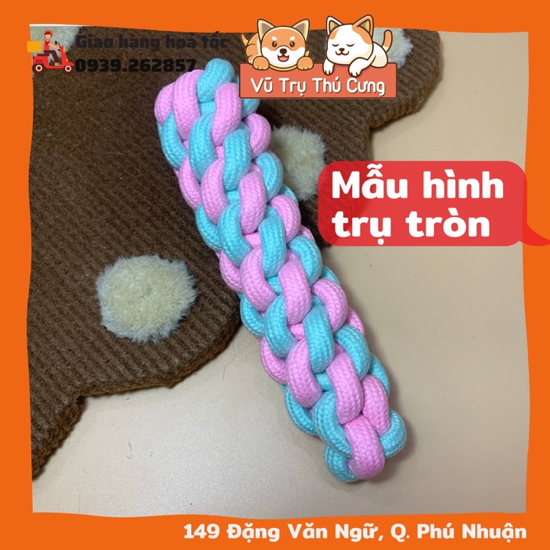 Đồ chơi dây thừng gặm cho thú cưng size to