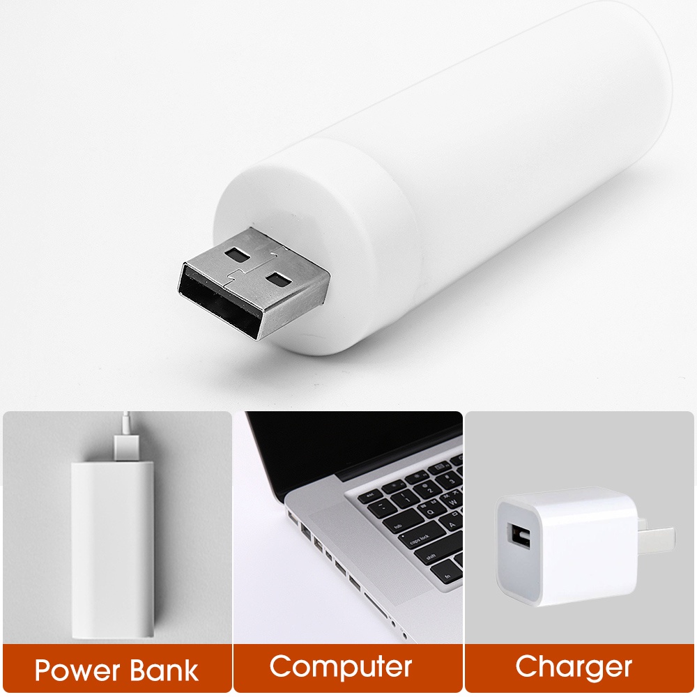 Đèn Nến Điện Tử Tiết Kiệm Năng Lượng Cổng USB Bằng Kim Loại 2.5*8.6CM Trang Trí Nhà Cửa/Giáng Sinh