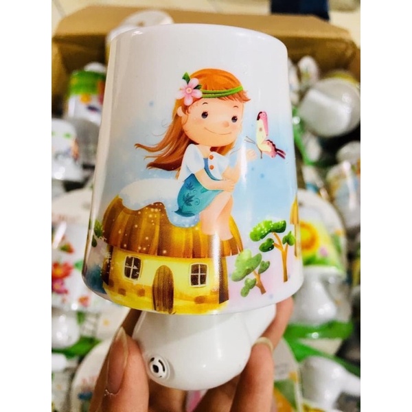 Đèn ngủ cảm ứng hình nấm, đèn ngủ hình dễ thương
