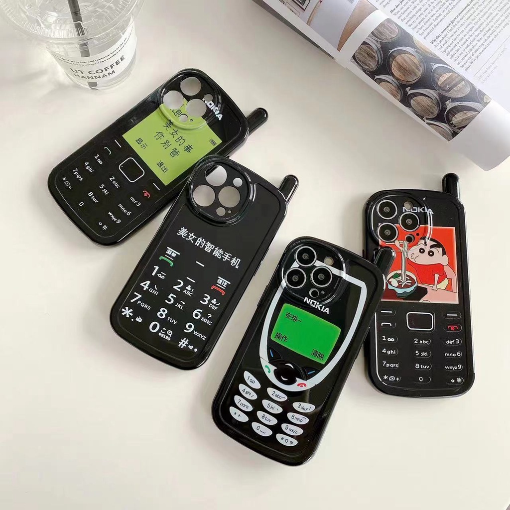 Ốp Điện Thoại Tpu Mềm Hình Điện Thoại Nokia Sáng Tạo Cho Apple iphone 7 8 plus X XR 11 12pro XS Max13 pro max 12pro max