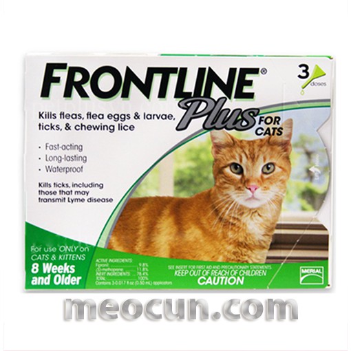 Tuýp nhỏ gáy vê rận Frontline plus cho mèo (1 tuýp)
