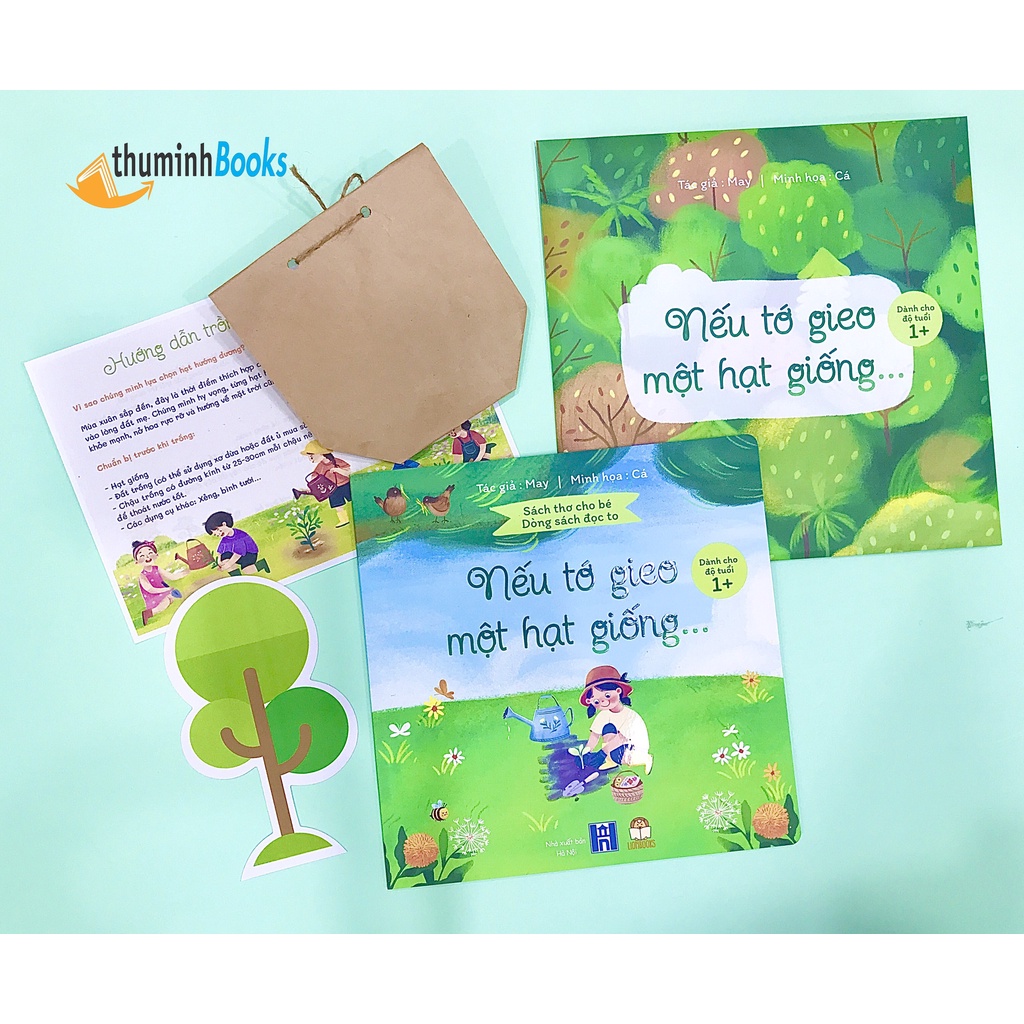 Sách - Nếu tớ gieo một hạt gống -Dòng sách đọc to (kèm quà tặng + số lượng có hạn)