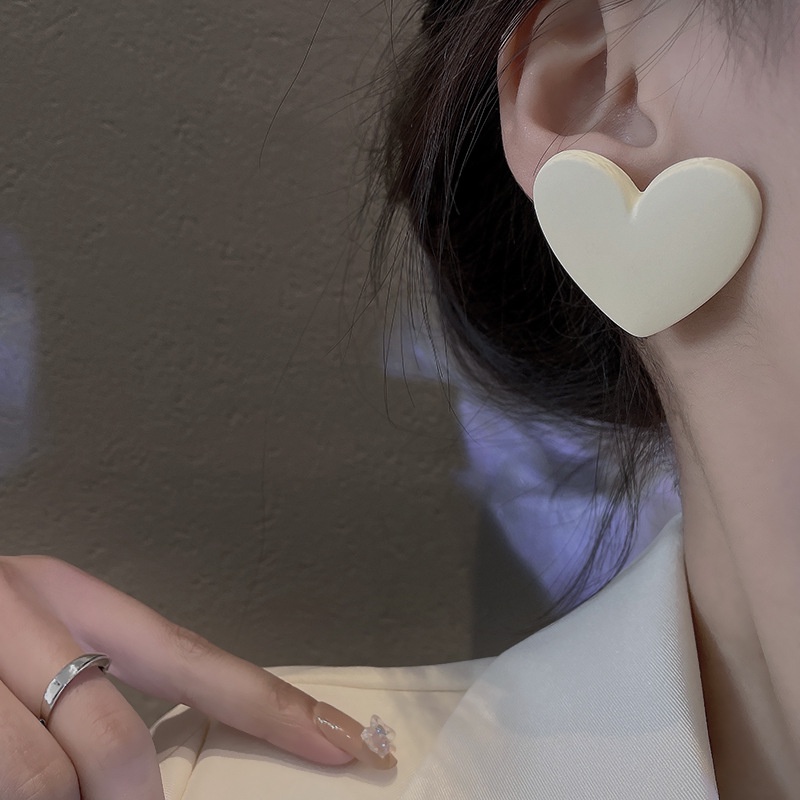 Bông Tai Hình Trái Tim Thiết Kế Đơn Giản Phong Cách Mới 2022 Thời Trang Cho Nữ