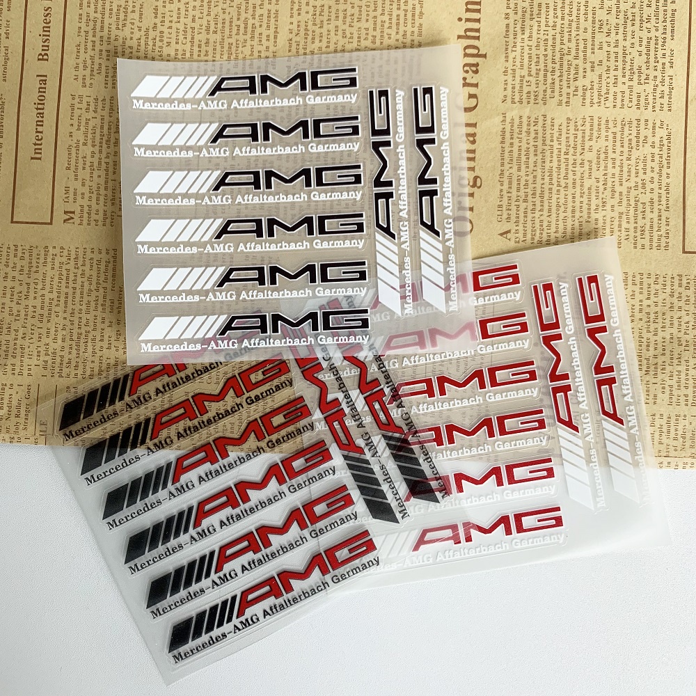 AMG Nhãn dán xe Mercedes Benz Decal sửa đổi ô tô Tay nắm cửa Kiếng chiếu hậu Hình dán trang trí Đối với GLB200 GLA B200 A180L A200L
