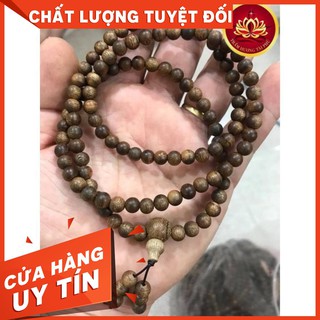 VÒNG TAY Chuỗi Hạt Trầm Hương 108 Hạt , Size 6 MM, Mùi Thơm Tự Nhiên