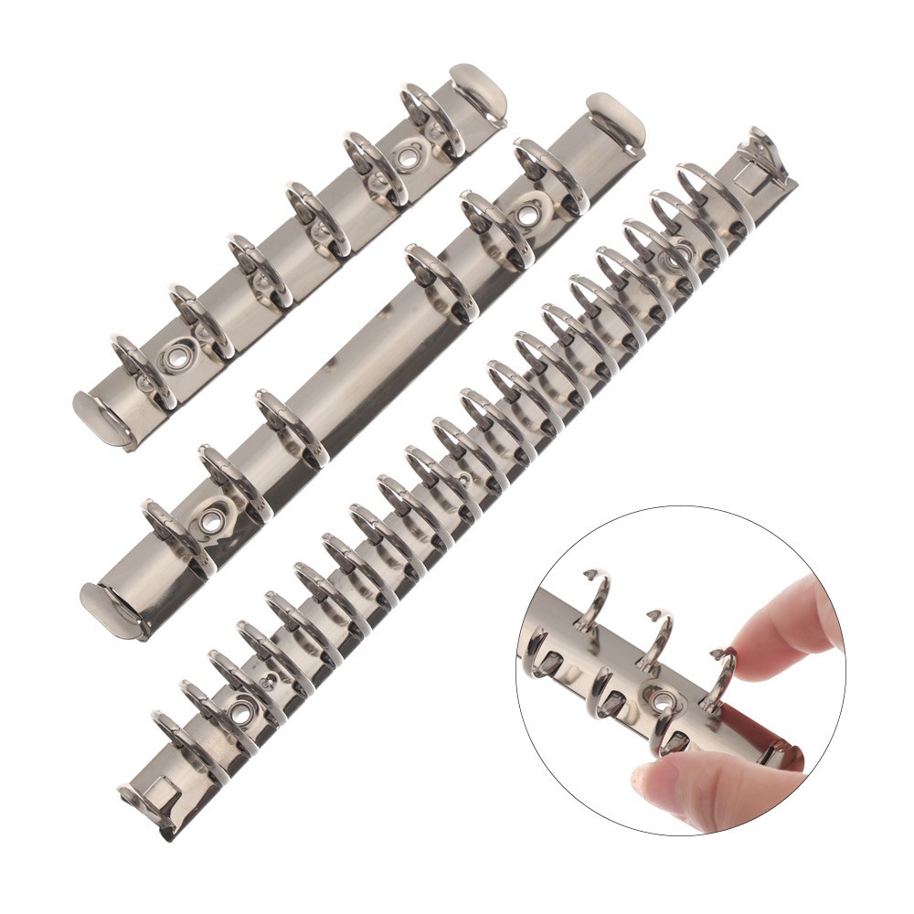 Vòng kẹp giấy A4 / B5 / A5 / A6 / A7 bằng kim loại chuyên dụng cho văn phòng DIY