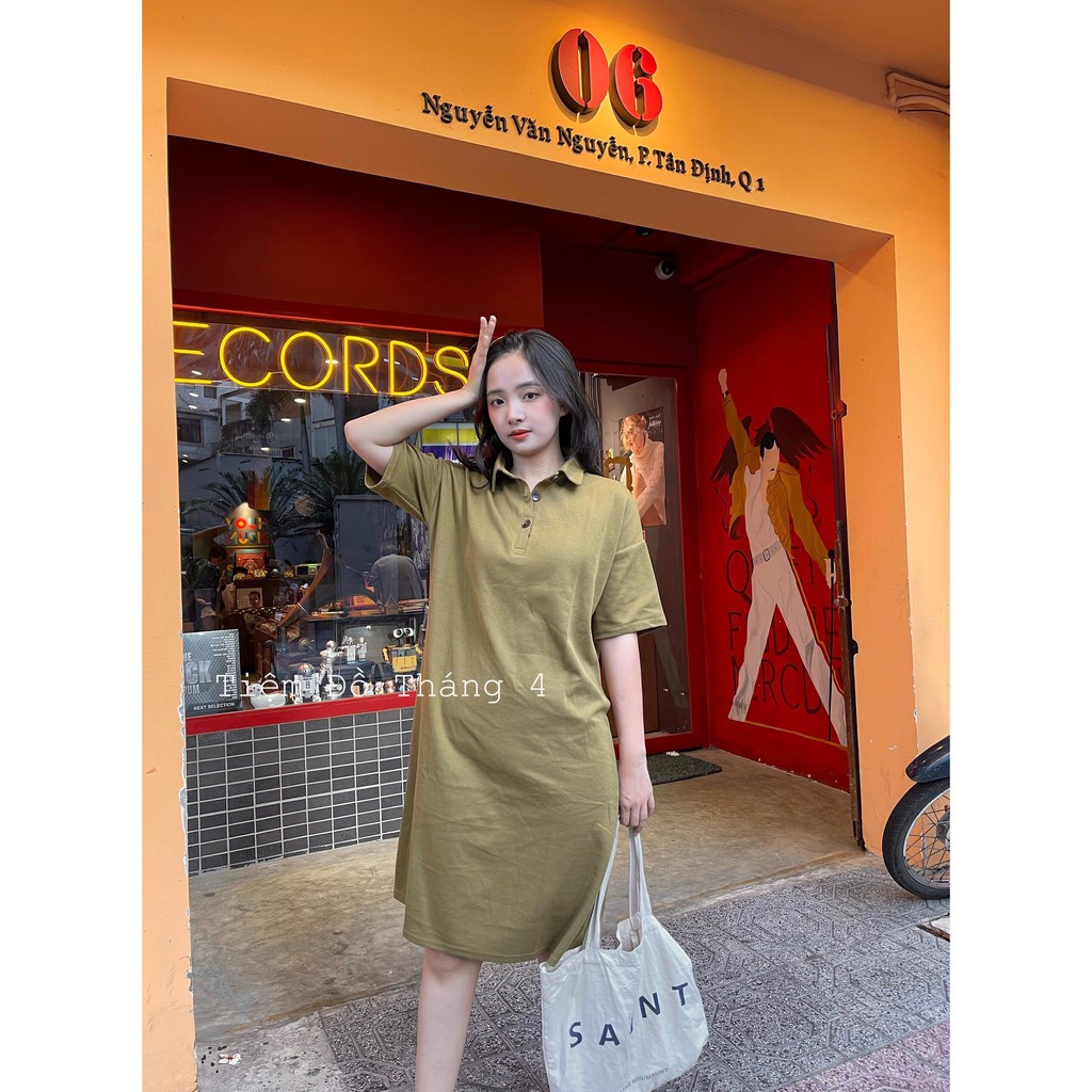 Polo Dress - Em đầm form suông cổ polo, basic | BigBuy360 - bigbuy360.vn