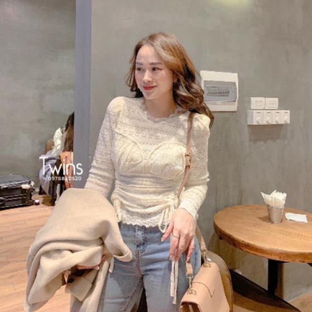 Áo ren rút dây sườn cúp ngực hot hit