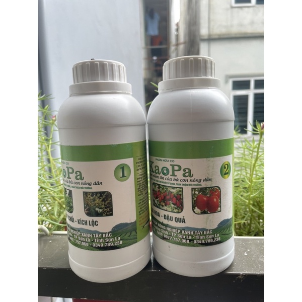 Combo phân bón hữu cơ cho cây kaopa số 1 và 2 siêu kích rễ bật chồi và sai hoa đậu quả